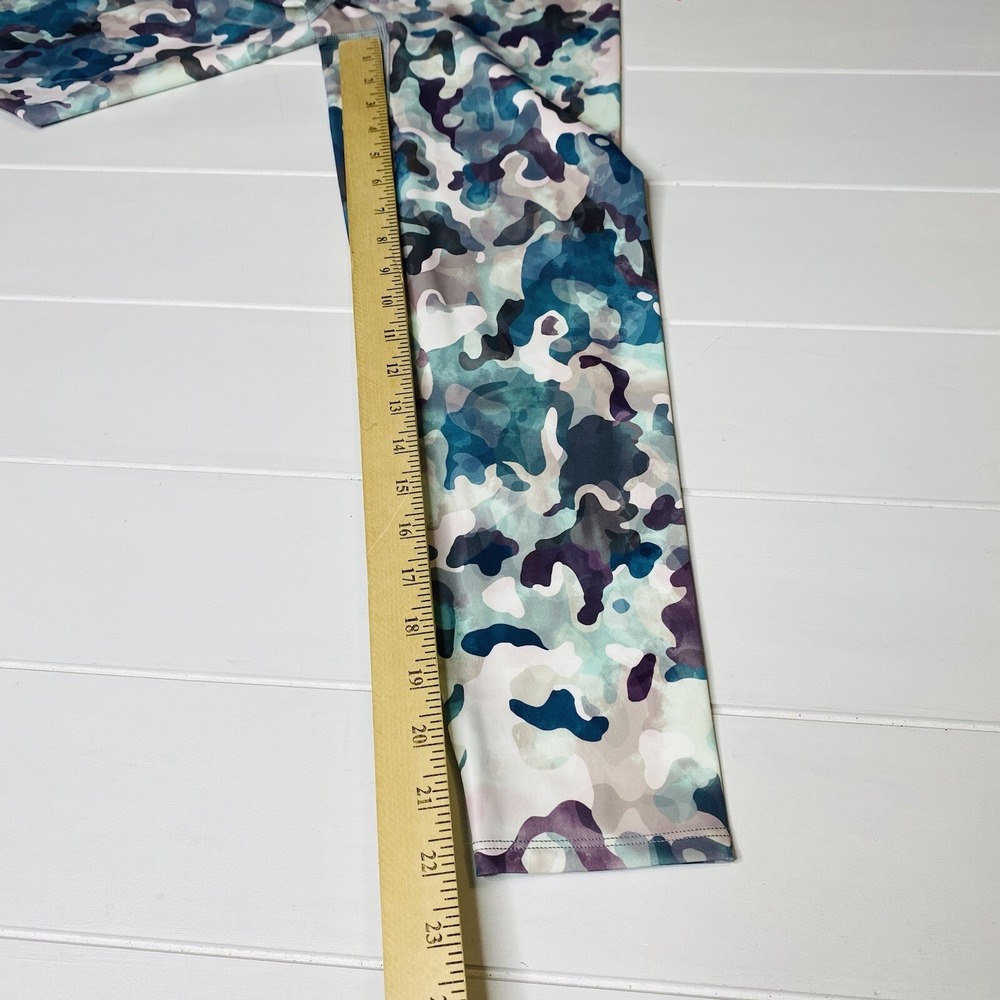 SPANX Booty Boost Active Painted‎ Camo Pink Multi Active Printed 7/8 Leggings M - Picture 9 of 14